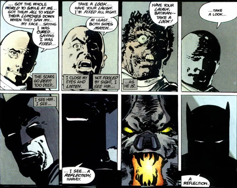 Frank Miller El regreso del caballero oscuro Batman Dos Caras Veo el reflejo de Harvey