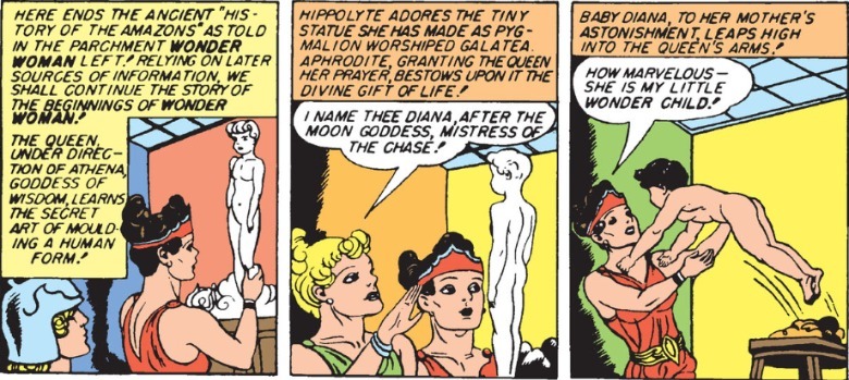 DC Comics Hippolyta and Aphrodite give Diana life