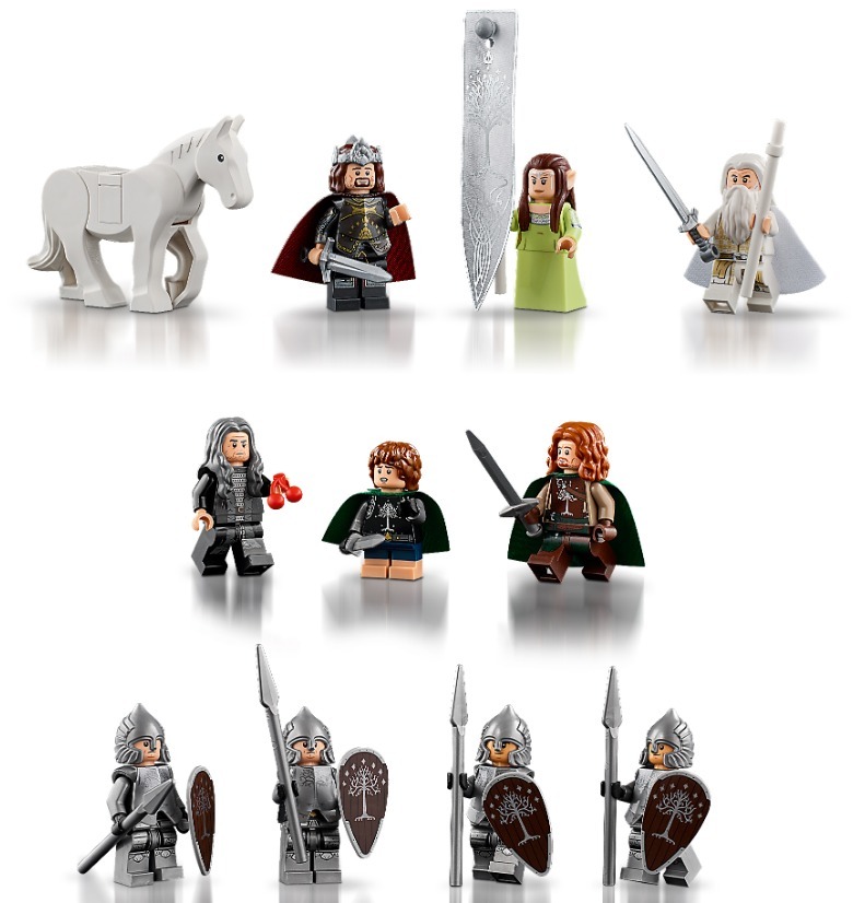 LEGO Lord of the Rings Minas Tirith minifigures
