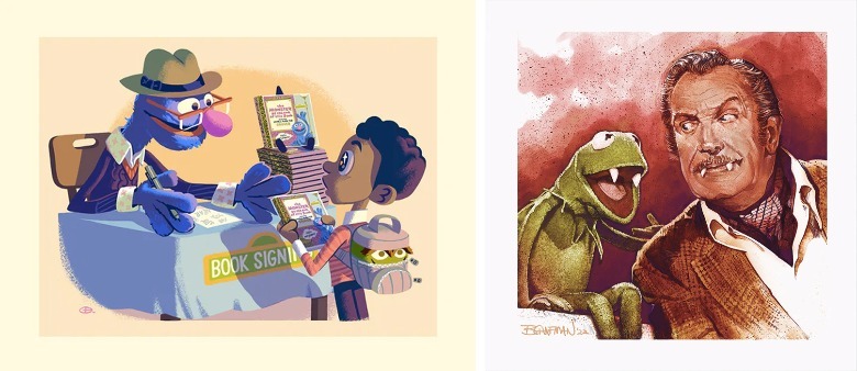 Grover and Kermit and Vincent Price