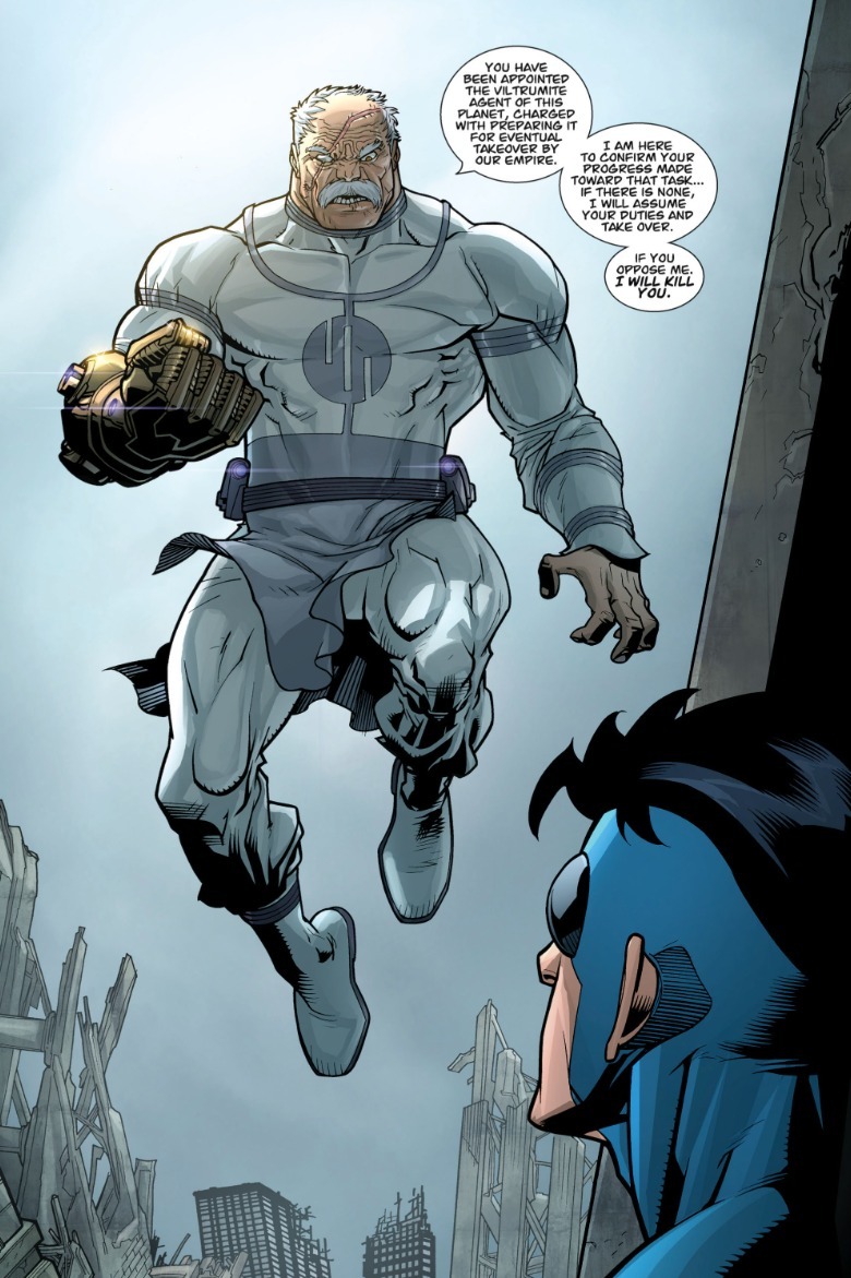 The invincible conquest arrives on earth as Mark looks