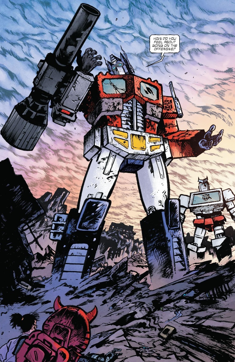 Transformers #4 Optimus Prime con el cañón de fusión de Megatron