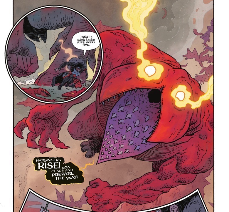 Absolute Wonder Woman red-skinned demon monster