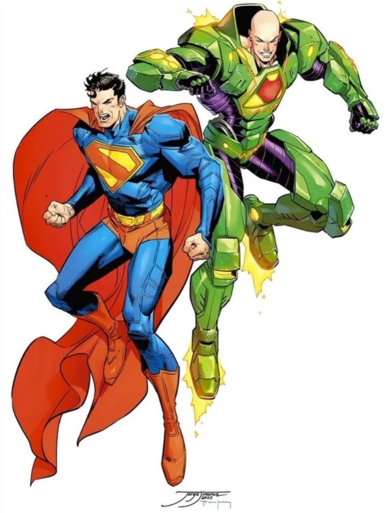 Superman Man of Tomorrow art of Superman and Lex Luthor by Jorge Jimenez