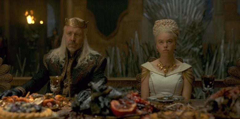 Paddy Considine and Milly Alcock in House of the Dragon