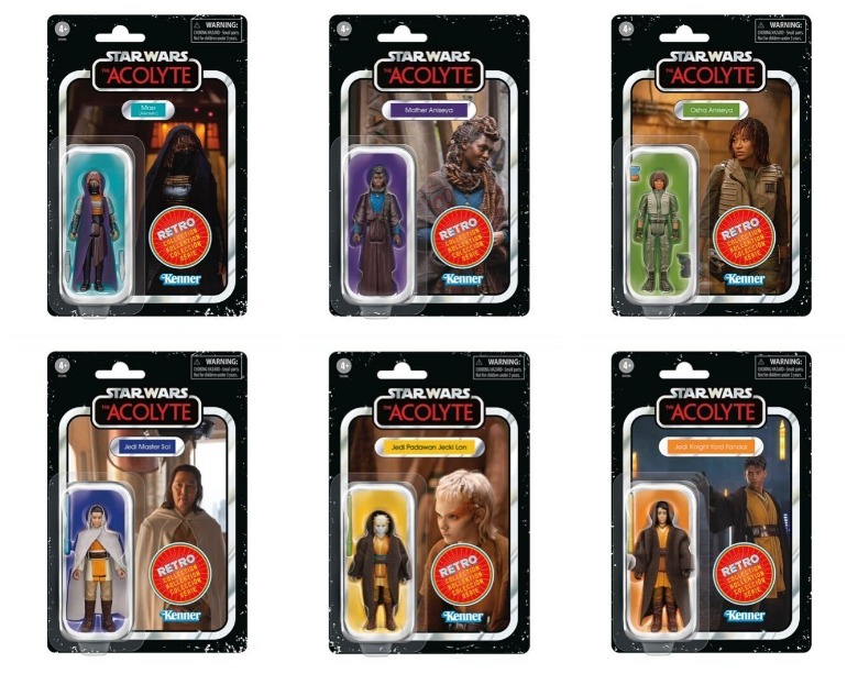 Star Wars: The Acolyte Retro Collection Action Figures