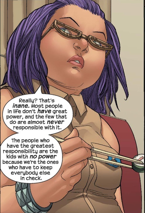Runaways Gertrude brincando sobre