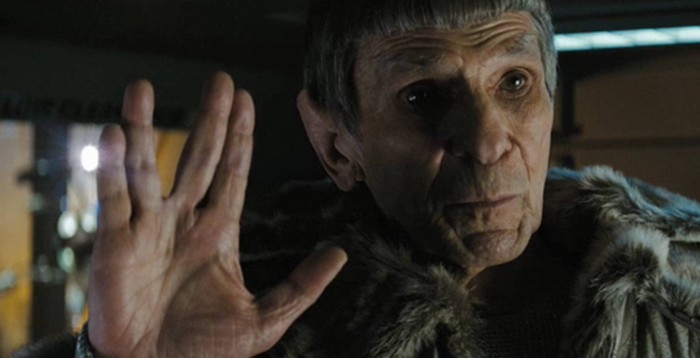 leonard nimoy spock in 2009 star trek