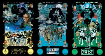 25th Anniversary Star Wars Villain Posters