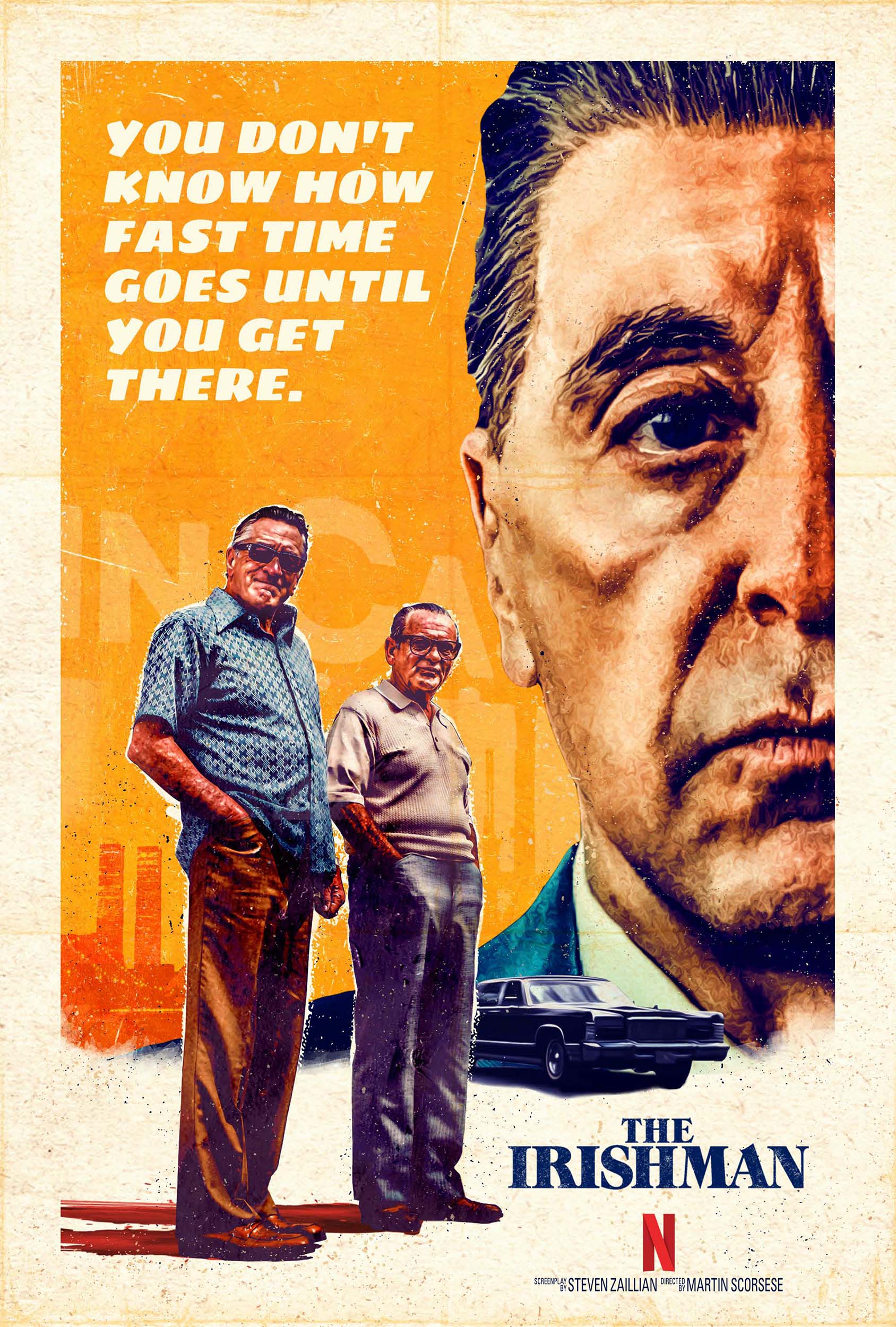 Details about   Y-49 The Irishman 2019 Movie Poster Art Silk 27x40 24x36 