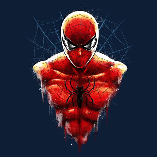 Amazing-Spidey-Bust-T-Shirt