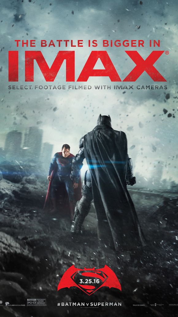 Batman v Superman IMAX poster