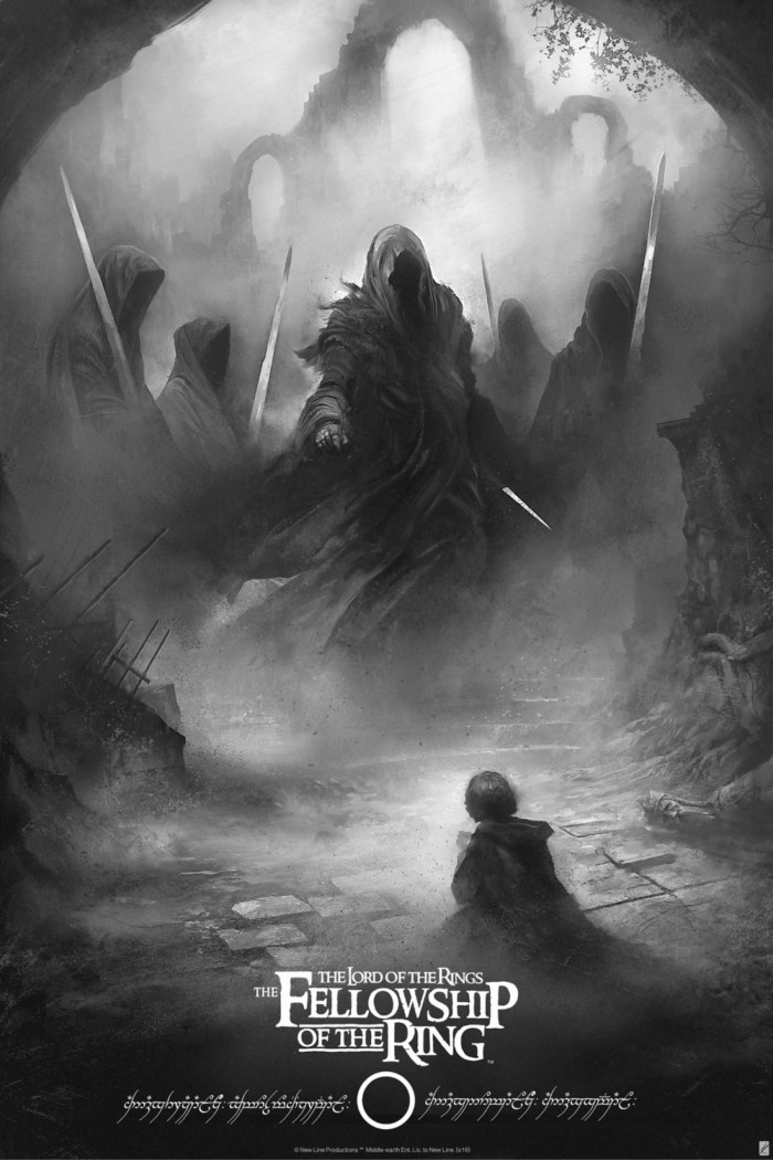 lord of the rings print by karl Fitzgerald variant