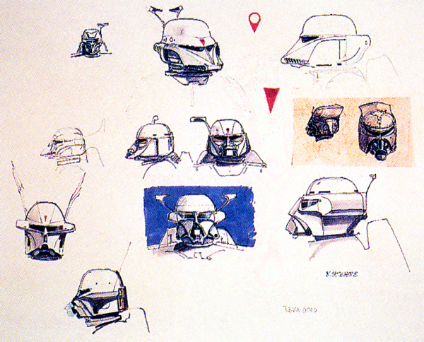 McQuarrie's early concept art for Boba Fett