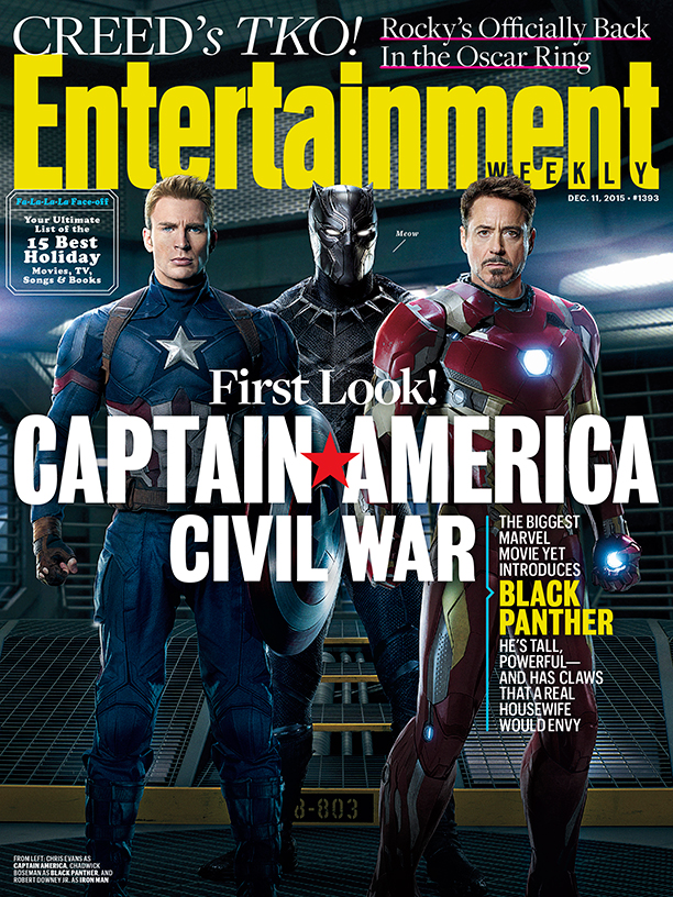 Captain America Civil War EW Cover
