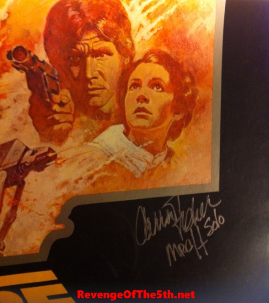 Carrie Fisher Autograph