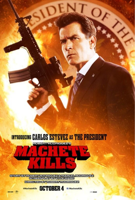 Charlie Sheen in Machete Kills