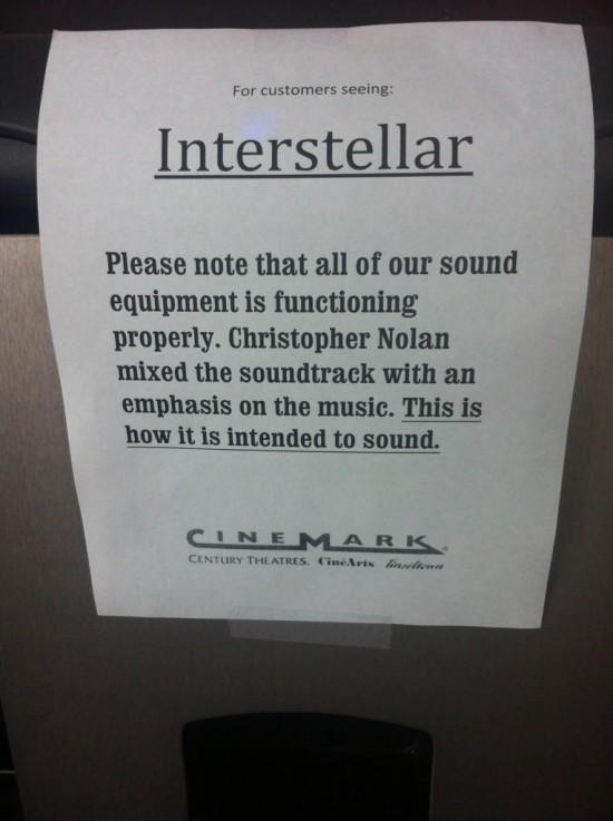 Cinemark Interstellar