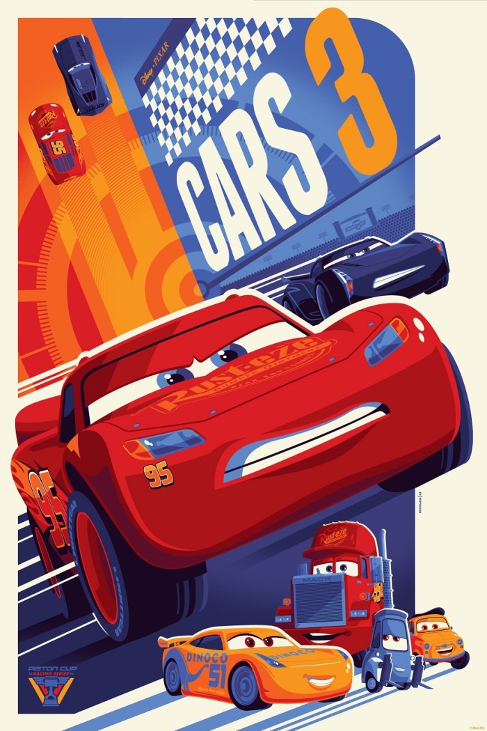 Cyclops Print Works Print #65 Cars 3 by Tom Whalen