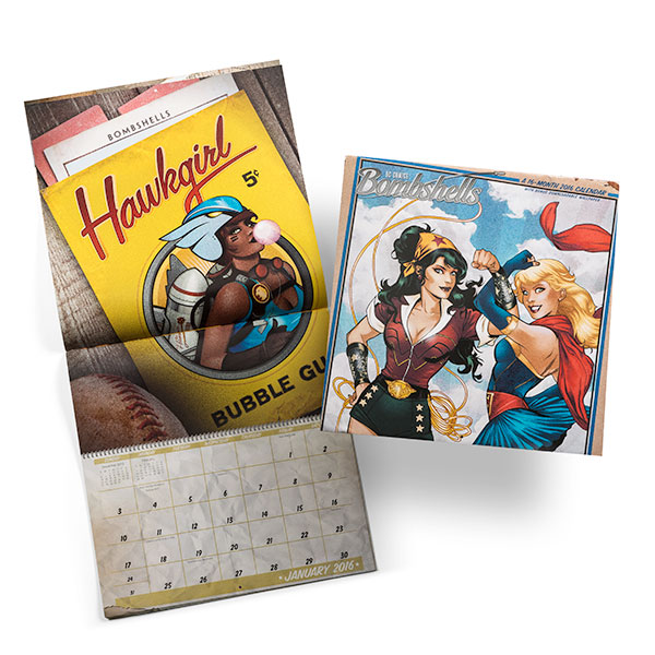 DC Bombshells calendar