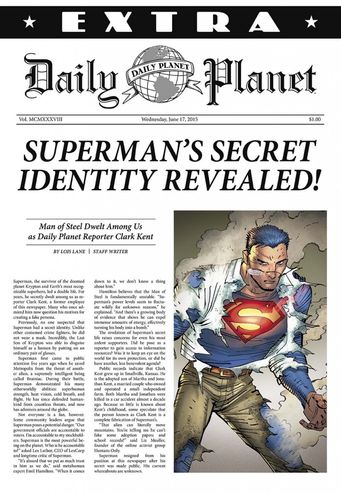 Daily Planet Superman Article