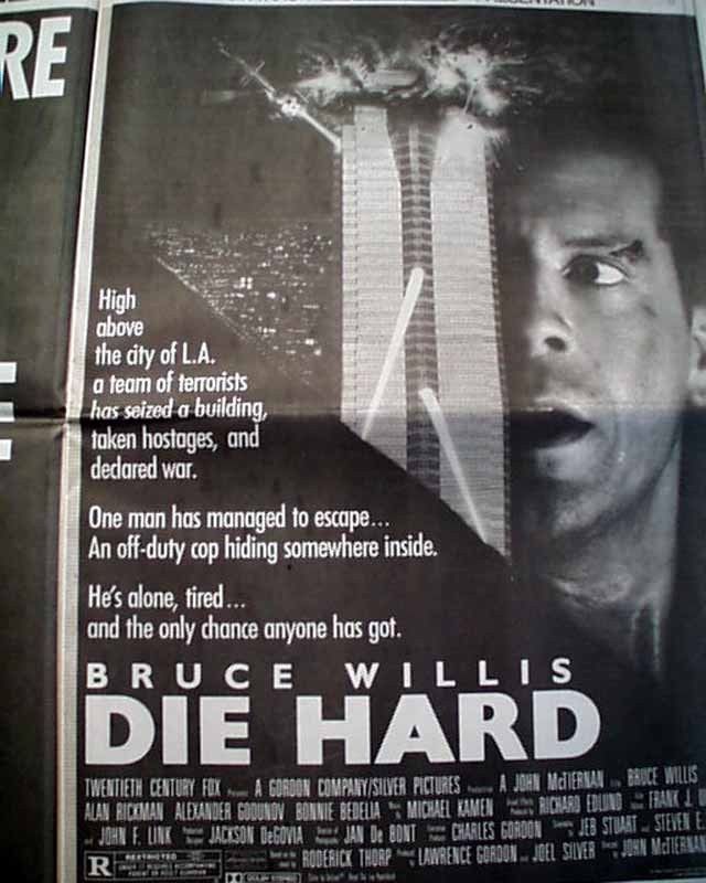 Die Hard newspaper