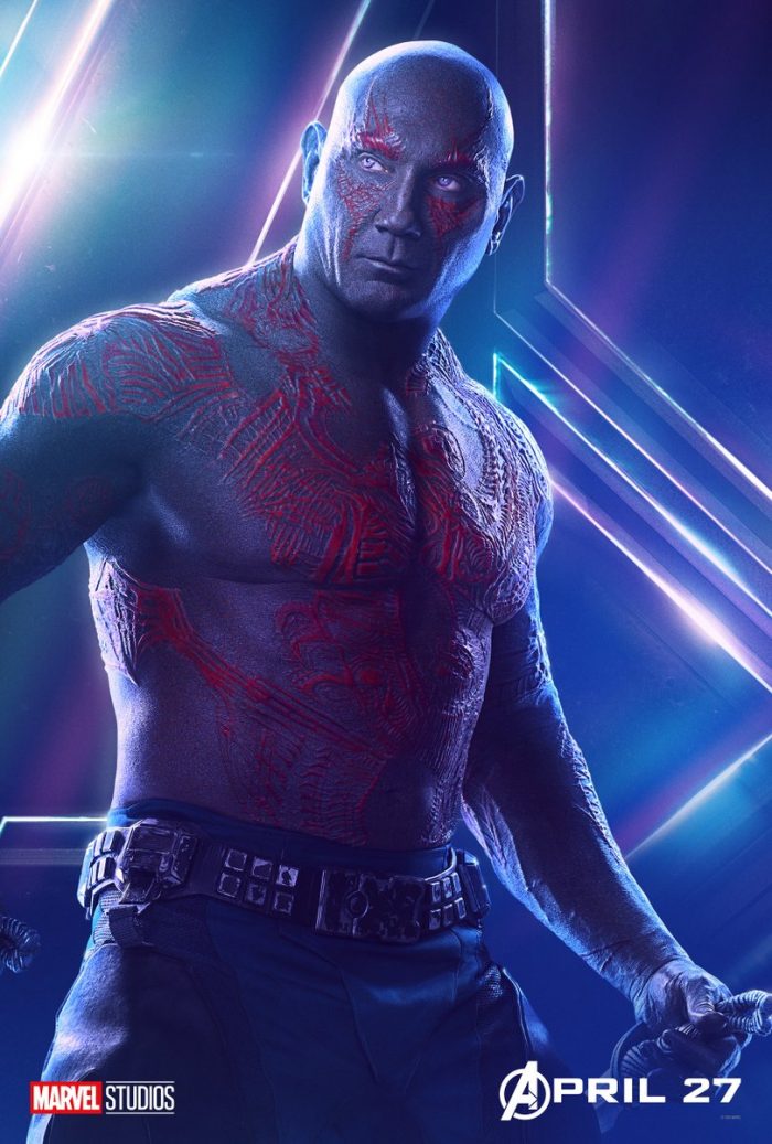 Drax infinity war poster