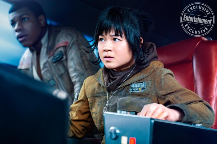 Star Wars: The Last Jedi John Boyega as Finn and Kelly Marie Tran as Rose Credit: Jonathan Olley/© 2017 Lucasfilm Ltd.