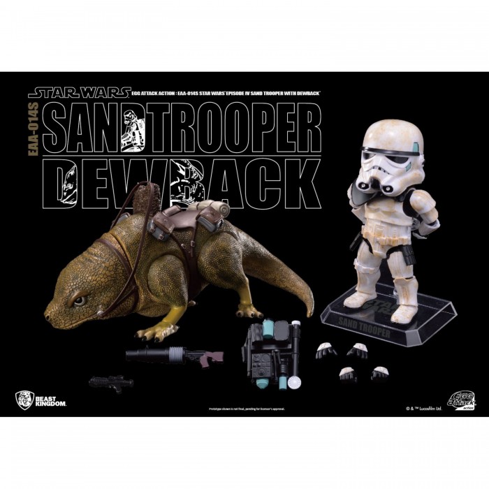 Egg Attack Action Star Wars Episode IV A New Hope: Dewback & Imperial Sandtrooper