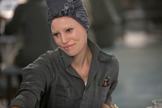 Elizabeth Banks as Effie Trinket in The Hunger Games Mockingjay