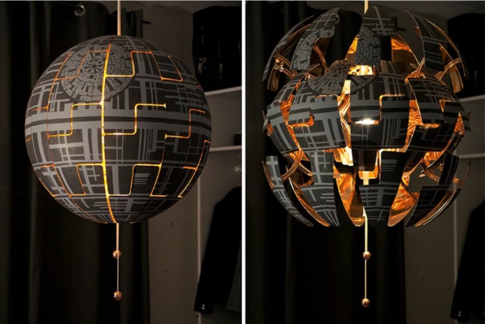 Exploding Death Star IKEA Lamp