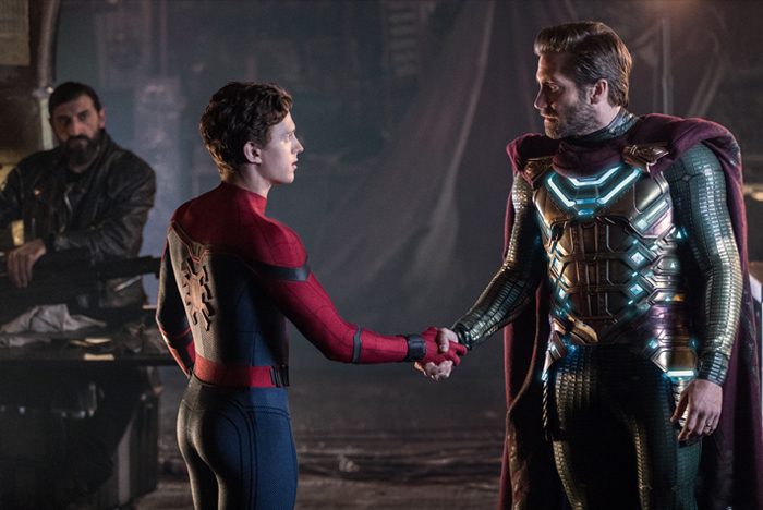 Far From Home Spider-Man handshake