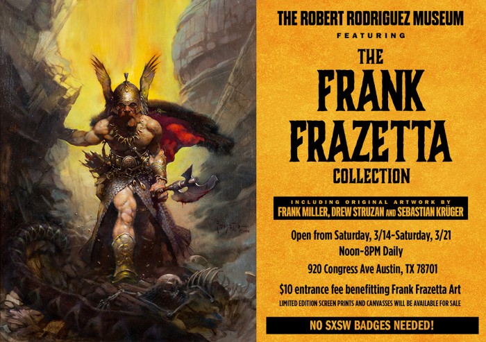 Frank Frazetta Museum Postcard