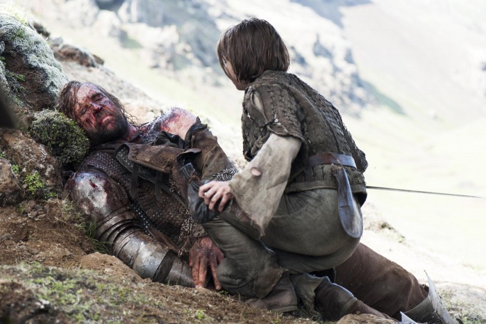 Game of Thrones S4 - Hound and Arya