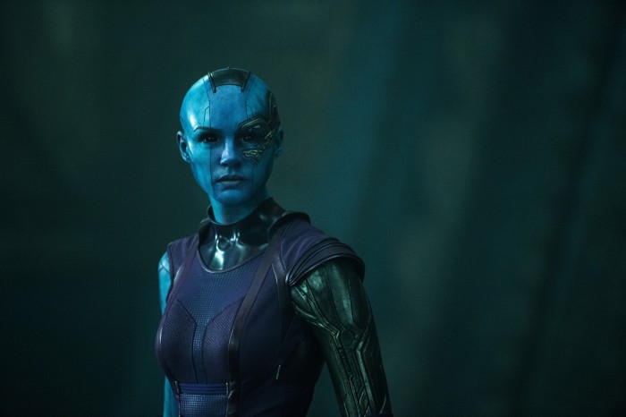 Karen Gillan as Nebula in Guardians of the Galaxy