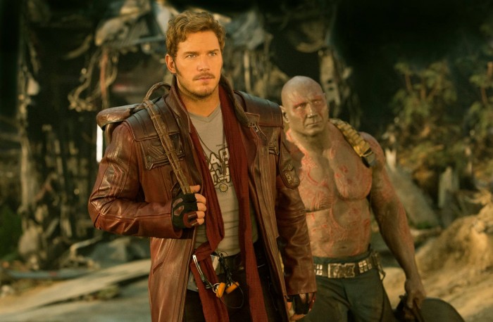 Guardians of the Galaxy Vol 2 - Star-Lord (Peter Quill) and Drax (Dave Bautista)