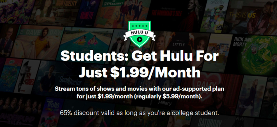 How long does it take shows to get on hulu Hulu College Student Plan Offers 1 99 Per Month Subscription Film