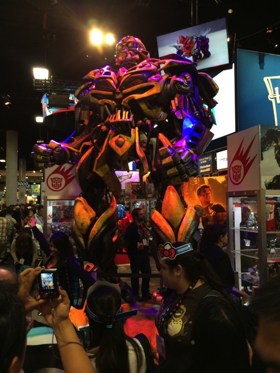 Life-size Transformers Bumblebee replica at Hasbro