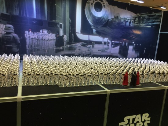 Massive Imperial Stormtrooper display at Kotobukiya