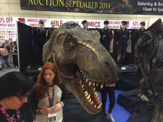 Jurassic Park T-Rex head on display at Profiles In History