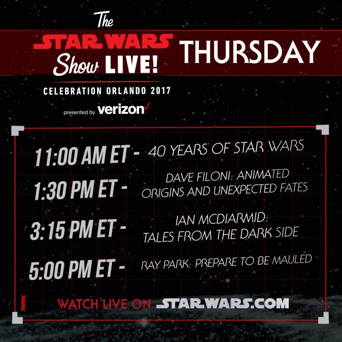 Star Wars Celebration Thursday