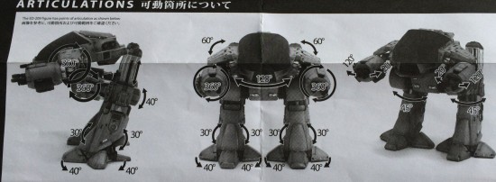 Hot Toys Robocop ED-209 Sixth Scale Figure instructions illustration