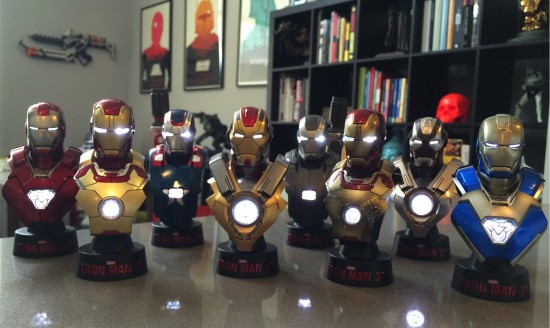 Hot Toys Iron Man 3 Mini Busts Deluxe Set