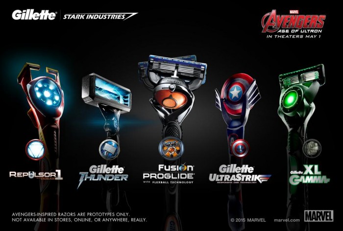 Individual Avengers razors