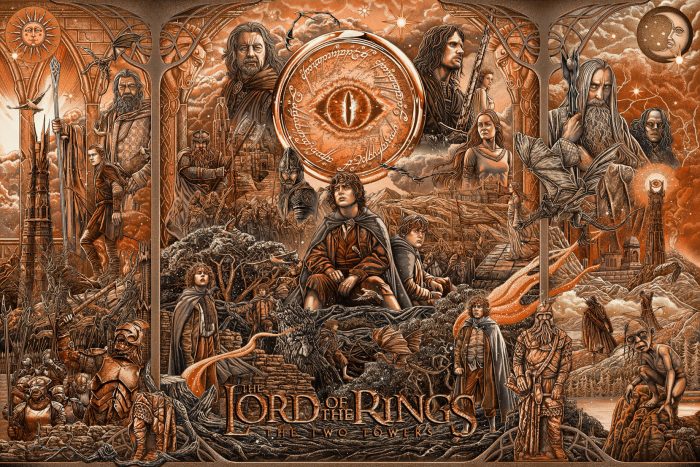 Ise Ananphada "Lord of the Rings: The Two Towers" Variant 10 color screen print 