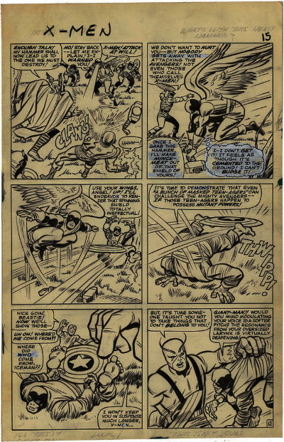Jack Kirby X-Men Page