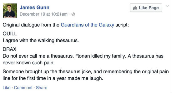 James Gunn Facebook