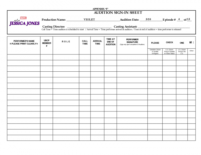 Jessica Jones sheet