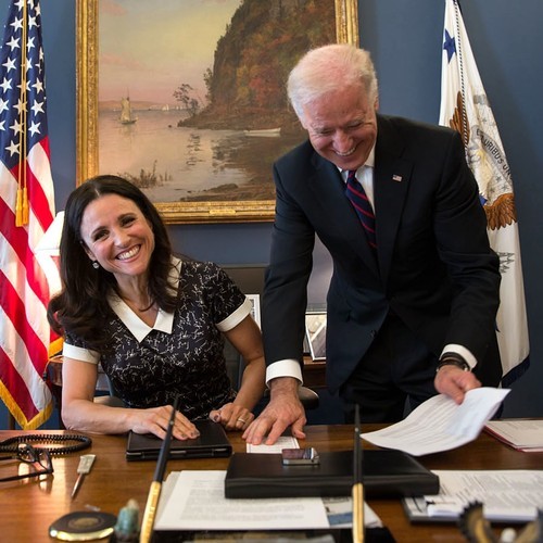 Joe Biden and Veep's Julia Louis Dreyfus