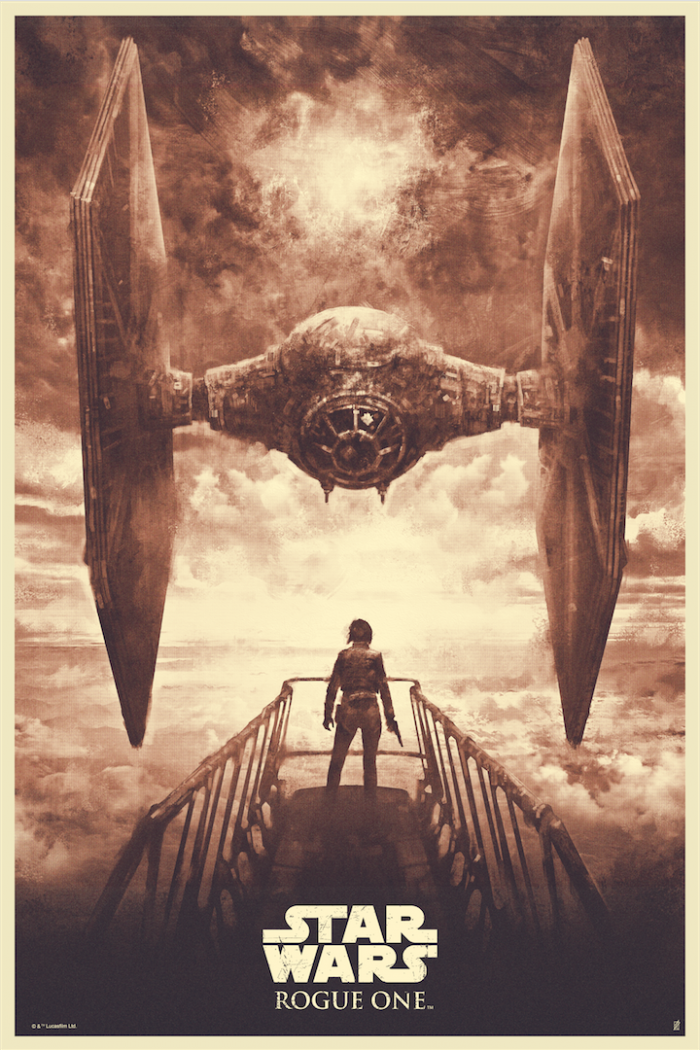 Rogue One print by Karl Fitzgerald red acme variant